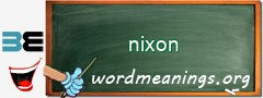 WordMeaning blackboard for nixon